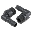 RS PRO Hose Connector Nylon Body 12 mm ID Male BSPT 1/2 in to Threaded 1/4 in 795-310