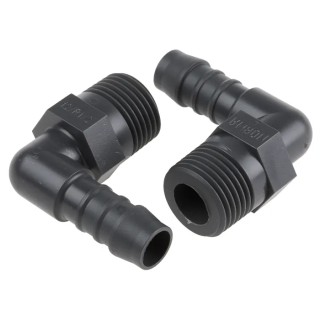 RS PRO Hose Connector Nylon Body 12 mm ID Male BSPT 1/2 in to Threaded 1/4 in 795-310