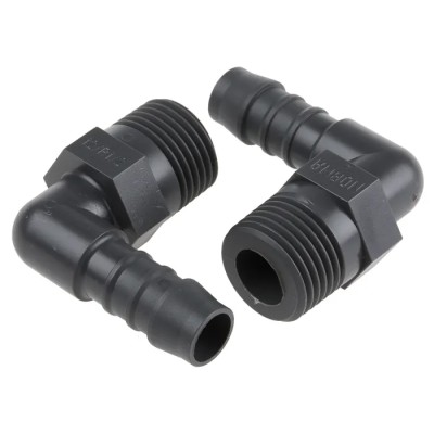 RS PRO Hose Connector Nylon Body 12 mm ID Male BSPT 1/2 in to Threaded 1/4 in 795-310