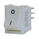 RS PRO SPST On-Off Rocker Switch Panel, Polyester Housing, 20A Contact Current, 250V AC 28V DC, Panel Mount 914-3579