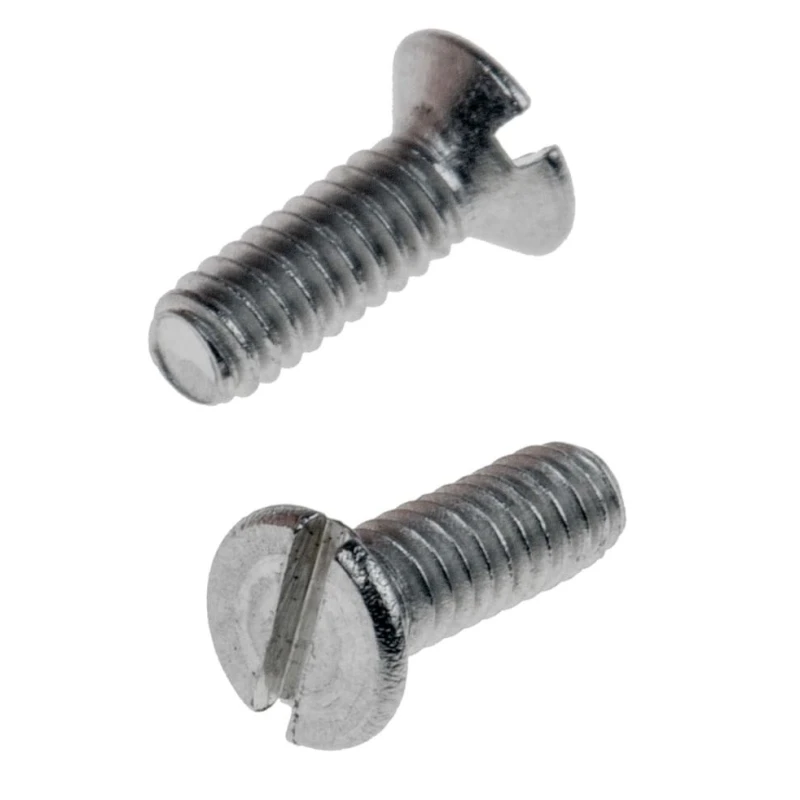 RS PRO Slot Countersunk Stainless Steel Machine Screw 6 mm M2 914-1636