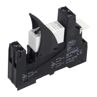 Relpol RM2 Series Interface Relay, DIN Rail Mount, 24V AC Coil, SPDT Contact Configuration RM2-00T-24A