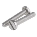 RS PRO Slot Pan Stainless Steel Machine Screw 35 mm M6 914-1611