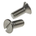 RS PRO Slot Countersunk Stainless Steel Machine Screw 10 mm M4 914-1664
