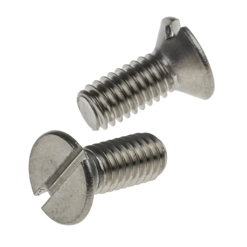 RS PRO Slot Countersunk Stainless Steel Machine Screw 10 mm M4 914-1664