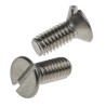 RS PRO Slot Countersunk Stainless Steel Machine Screw 10 mm M4 914-1664