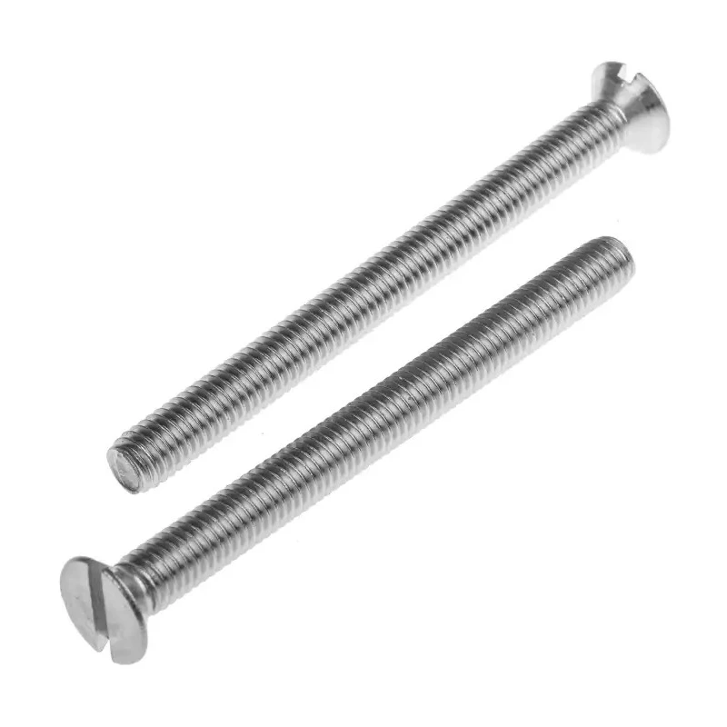 RS PRO Slot Countersunk Stainless Steel Machine Screw 70 mm M6 914-1719