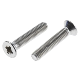 RS PRO Pozidriv Countersunk Stainless Steel Machine Screw 16 mm M3 914-1771