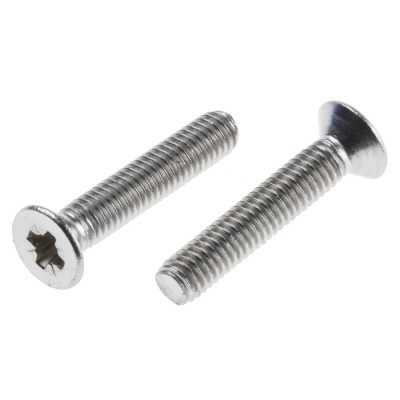 RS PRO Pozidriv Countersunk Stainless Steel Machine Screw 16 mm M3 914-1771