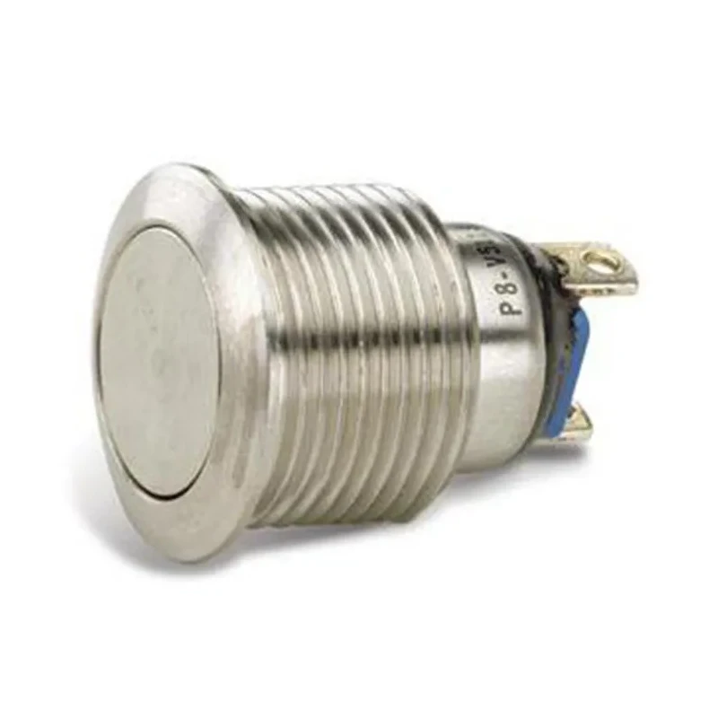 Otto P8 Series Push Button Switch Momentary Panel Mount SPDT Grey LED IP64 IP68S IP69K 115 V P8-V316315