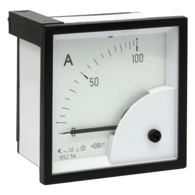 HOBUT Analogue Panel Ammeter AC 72 mm x 72 mm Class 1.5 Moving Iron D72SD