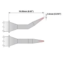 Thermaltronics 0.4 mm Bent Sharp Soldering Iron Tip 16 mm Length for MFR-PS1K, TMT-2000PS, PM75B325