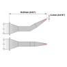 Thermaltronics 0.4 mm Bent Sharp Soldering Iron Tip 16 mm Length for MFR-PS1K, TMT-2000PS, PM75B325