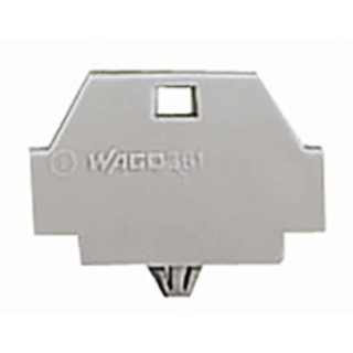 WAGO 260 Series End Plate with Snap in Mounting Foot for Use with 260 Series Terminal Block 260-371