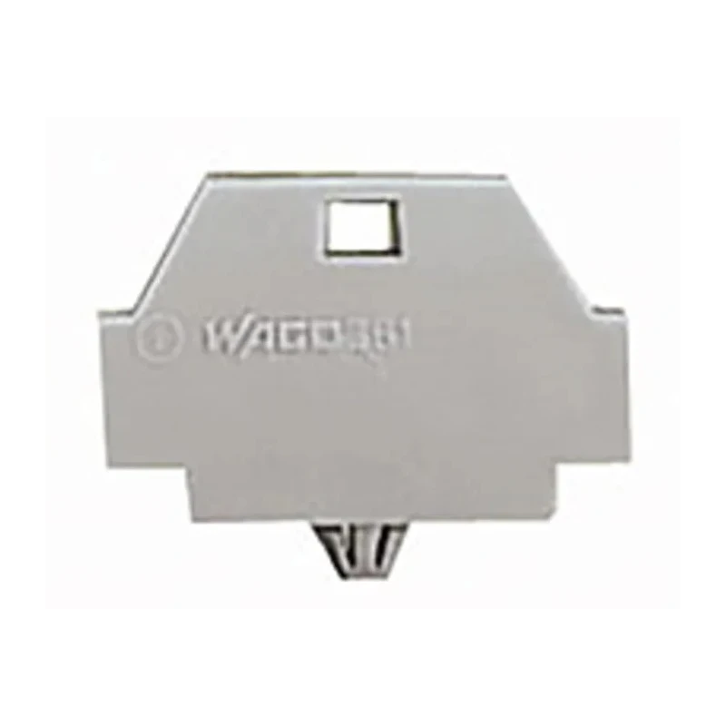 WAGO 260 Series End Plate with Snap in Mounting Foot for Use with 260 Series Terminal Block 260-371