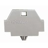 WAGO 260 Series End Plate with Snap in Mounting Foot for Use with 260 Series Terminal Block 260-371
