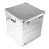 RS PRO Metal Waterproof Watertight Transit Case Aluminium 600 mm x 580 mm x 585 mm 914-4083