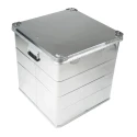 RS PRO Metal Waterproof Watertight Transit Case Aluminium 600 mm x 580 mm x 585 mm 914-4083