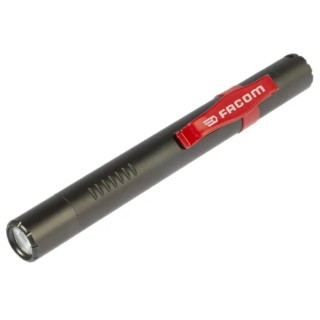 Facom LED Pen Torch Black 110 Lumens Aluminium Housing IP65 Protection 2 x AAA Batteries 779.PBTPB