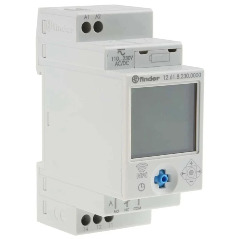 Finder Digital with NFC 12 DIN Rail Time Switch 230V ac/dc 12.61.8.230.0000 NFC