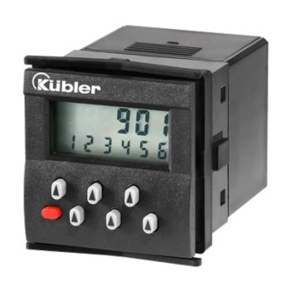 Kubler CODIX 901 Single Preset 6-Digit Battery-Powered Pulse Counter with 7mm Digit Height, LCD Display 6.901.010.820