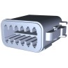 Deutsch Automotive Connector Female Grey In-Line 12 Way Crimp Termination DT06-12SA