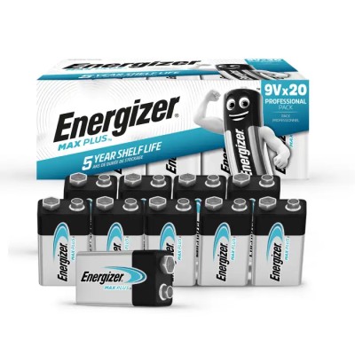Energizer Energiser MAX PLUS Zinc Manganese Dioxide Alkaline 9V Battery 600mAh 7638900423204