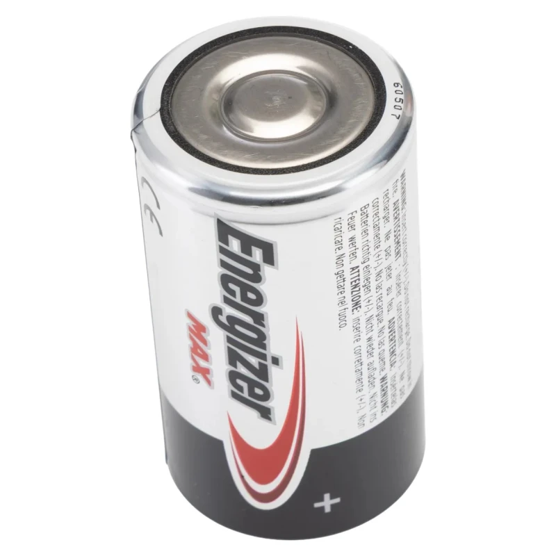 Energizer D Battery 1.5 V Alkaline Zinc Manganese Dioxide 20Ah Capacity 34.2mm Diameter 61.5mm Height 7638900426823