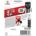 Energizer D Battery 1.5 V Alkaline Zinc Manganese Dioxide 20Ah Capacity 34.2mm Diameter 61.5mm Height 7638900426823