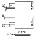 Durakool PCB Automotive Relay 12V DC Coil Voltage 1.81W Power 40A Switching Current SPST DG82-7021-36-1012-DR