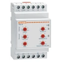 Lovato Electric Monitoring Relay 3 and 1 Phase SPDT DIN Rail, 0.1A to 16A, 220V AC, 240V AC PMA50A240