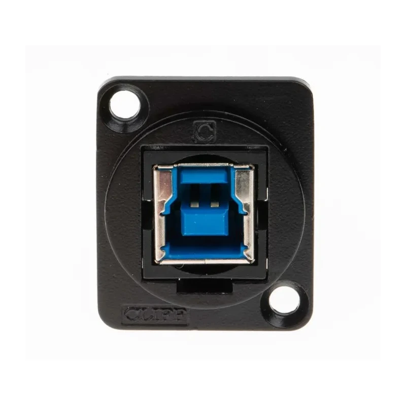 RS PRO USB Connector Panel Mount Straight Female/Female 2 Port USB Type B to A USB 3.0 916-0224