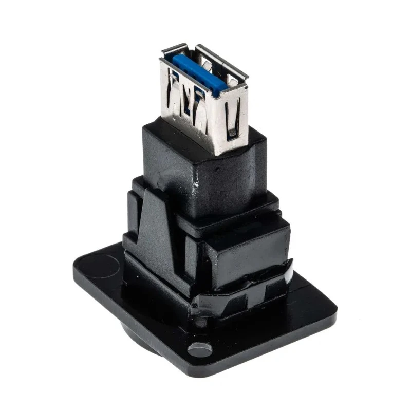 RS PRO USB Connector Panel Mount Straight Female/Female 2 Port USB Type B to A USB 3.0 916-0224
