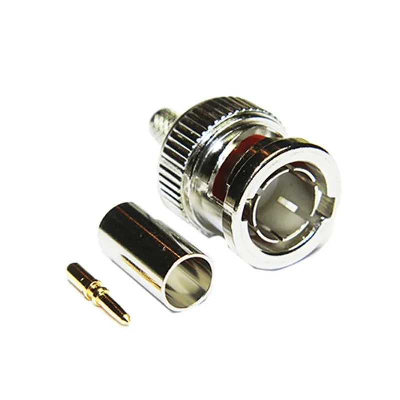 RS PRO BNC Series Coaxial Connector Cable Male BNC, 75 Ω, Straight Body Crimp 10-005-B36-FE
