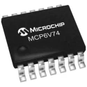 Microchip Operational Amplifier MCP6V74-E/ST 2 MHz Gain Bandwidth, 5.5V, 14-Pin TSSOP MCP6V74-E/ST