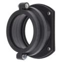 PMA Flanged Connector Conduit Fitting 56 mm Nominal Size M6 x 4 Thread Polyamide 6 Black IP68 BGGV-56
