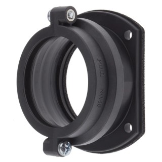 PMA Flanged Connector Conduit Fitting 56 mm Nominal Size M6 x 4 Thread Polyamide 6 Black IP68 BGGV-56