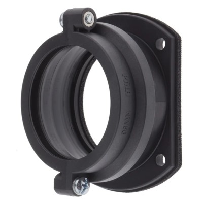 PMA Flanged Connector Conduit Fitting 56 mm Nominal Size M6 x 4 Thread Polyamide 6 Black IP68 BGGV-56