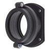 PMA Flanged Connector Conduit Fitting 56 mm Nominal Size M6 x 4 Thread Polyamide 6 Black IP68 BGGV-56