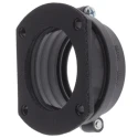 PMA Flanged Connector Conduit Fitting 56 mm Nominal Size M6 x 4 Thread Polyamide 6 Black IP68 BGGV-56