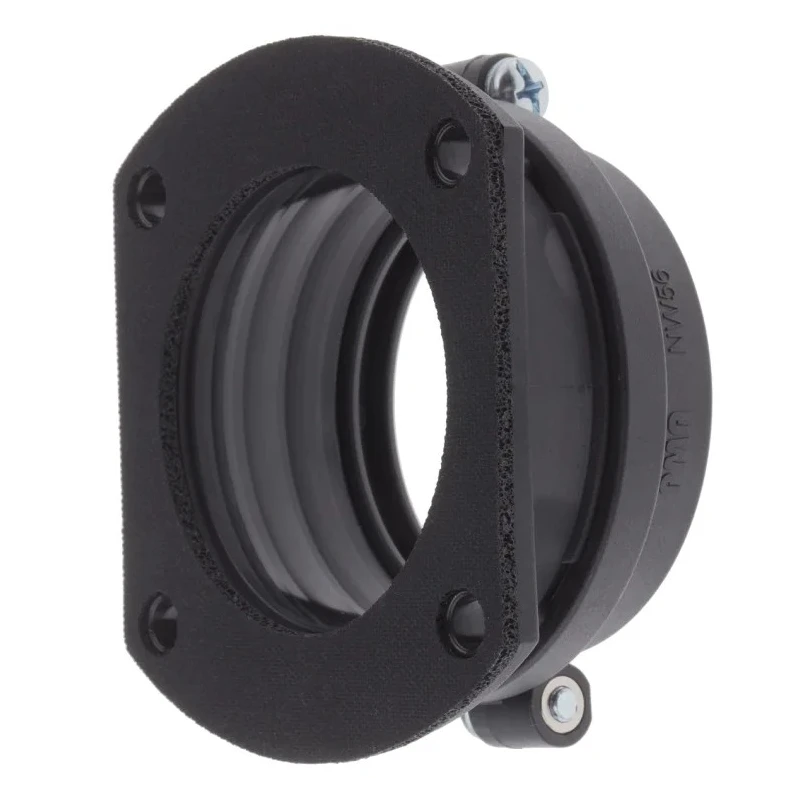 PMA Flanged Connector Conduit Fitting 56 mm Nominal Size M6 x 4 Thread Polyamide 6 Black IP68 BGGV-56