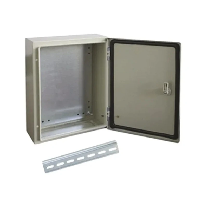 RS PRO Steel Wall Box IP66, 400 mm x 210 mm x 600 mm, Steel Structure, Single Lock System IP66
