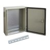 RS PRO Steel Wall Box IP66, 400 mm x 210 mm x 600 mm, Steel Structure, Single Lock System IP66