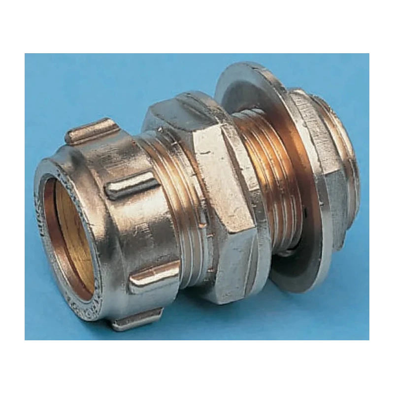 RS PRO Brass Pipe Fitting 1/2 In BSPP Male Compression Coupler, Male G 15 mm 1/2 in 798-088