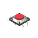 Alps Alpine Red Tactile Switch Cap, SPST, Momentary, 50mA 12V dc, Snap-in SKQEADA010