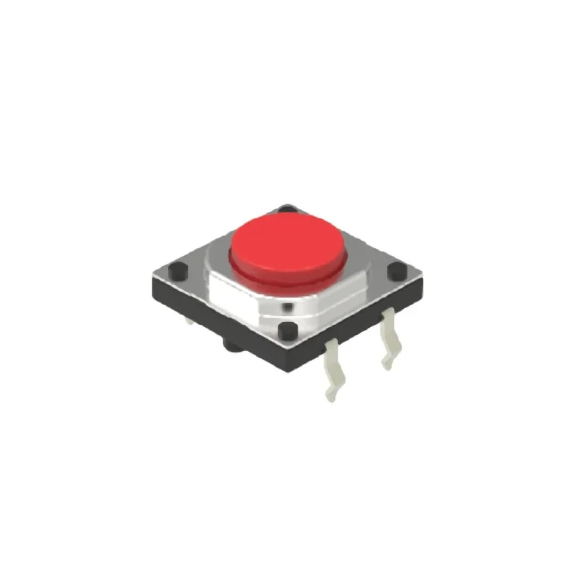 Alps Alpine Red Tactile Switch Cap, SPST, Momentary, 50mA 12V dc, Snap-in SKQEADA010