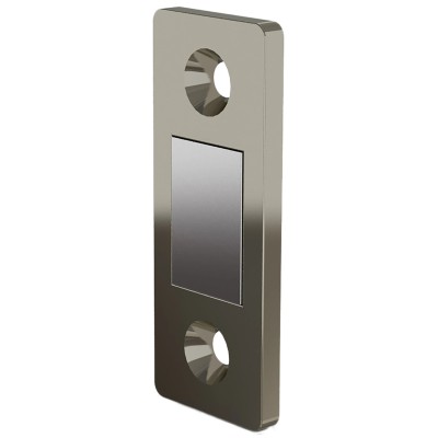 Pinet Steel Nickel Finish Magnetic Catch 16-7-4207 41mm Length 16.5mm Width 4kg Max Force