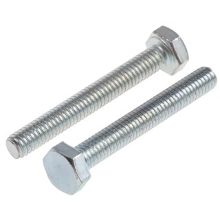 RS PRO Bright Zinc Steel Hex Bolt M4 x 30 mm Grade 8.8 DIN 933 917-2804
