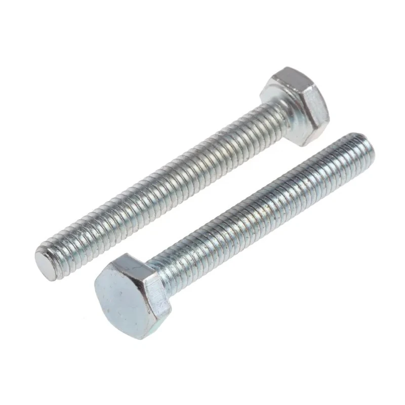 RS PRO Bright Zinc Steel Hex Bolt M4 x 30 mm Grade 8.8 DIN 933 917-2804