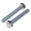 RS PRO Bright Zinc Steel Hex Bolt M10 x 65 mm Grade 8.8 DIN 933 917-2924